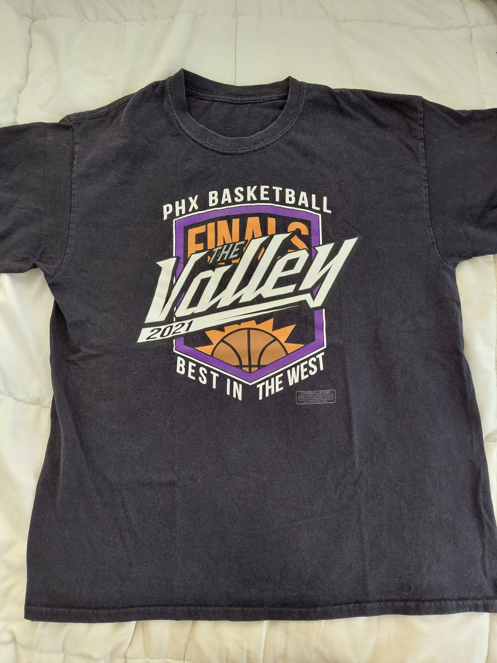 Phoenix Suns 2021 NBA Finals Shirt The Valley Best In The West XL